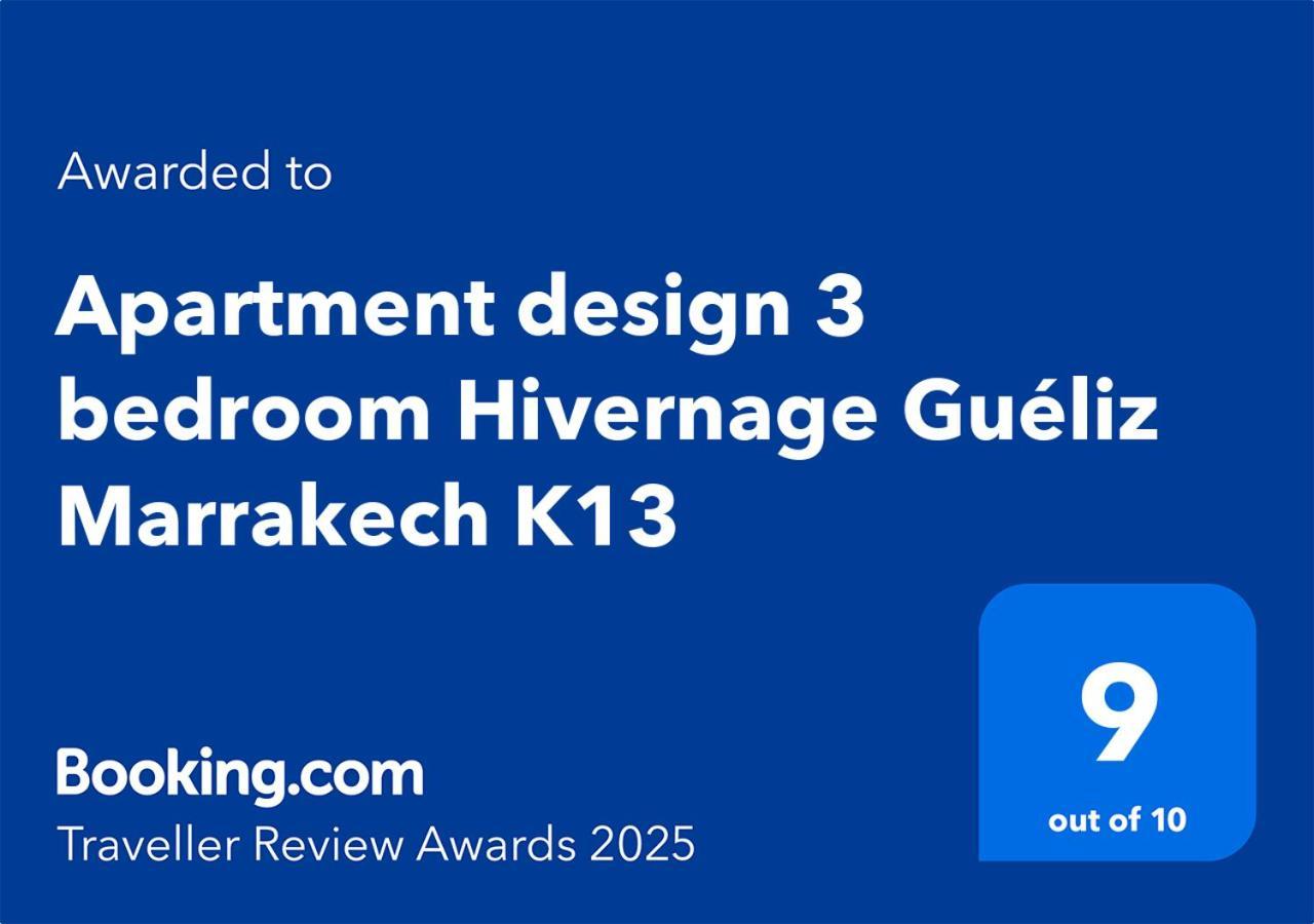 Apartment Design 3 Bedroom Hivernage Gueliz Marrakech K13 มาร์ราเกช ภายนอก รูปภาพ